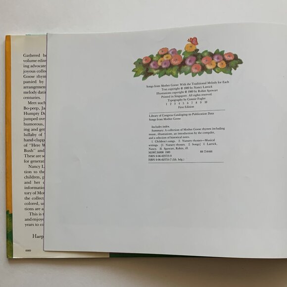 Songs From Mother Goose - Compiled by Nancy Larrick - 1989 1st Edition - Picture 6 of 13